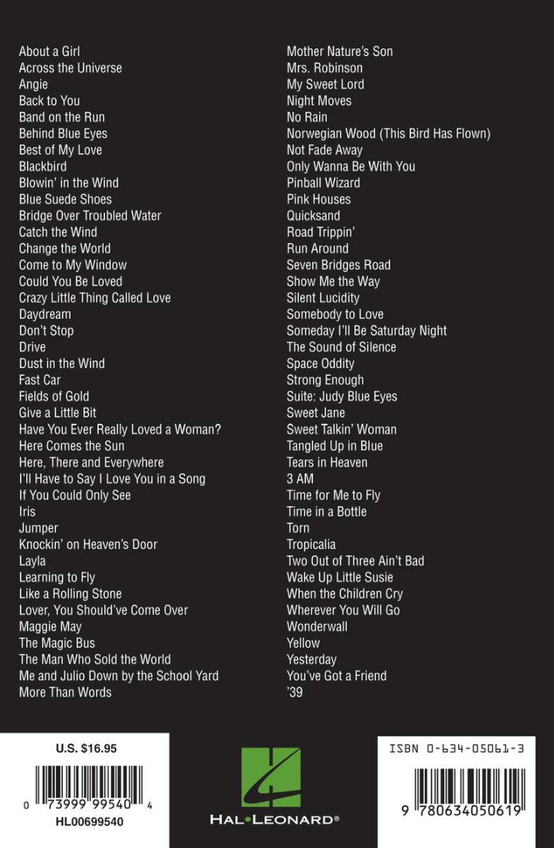 Acoustic Rock Guitar Chord Songbook