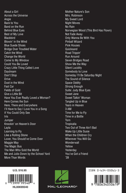 Acoustic Rock Guitar Chord Songbook