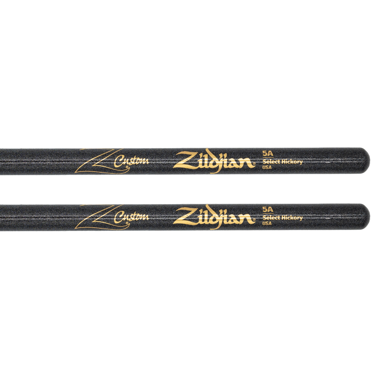 Zildjian Z Custom Limited Edition Wood Tip 5A Drumsticks in Black Chroma