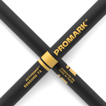 Promark Rebound 7A ActiveGrip Hickory Drumstick Acorn Wood Tip