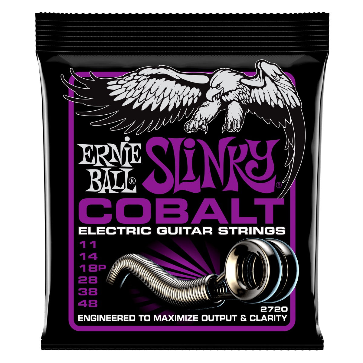 Ernie Ball Power Slinky Cobalt Electric Guitar Strings 11-48 Gauge