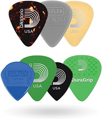 D'Addario Guitar Pick Variety Pack Medium Gauge 7 Pack