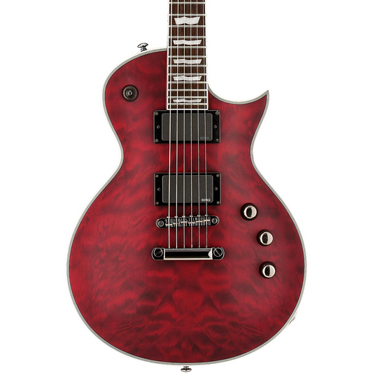 ESP LTD EC-401 Quilted Maple Electric Guitar IN See Through Black Cherry