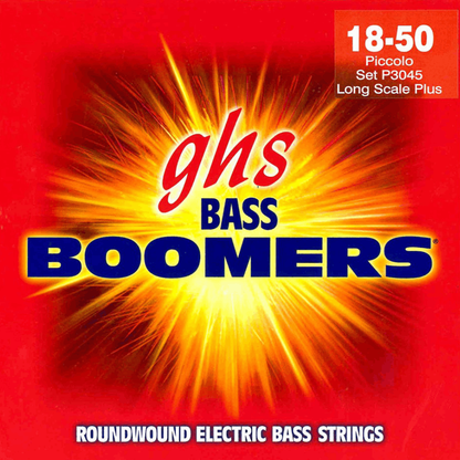 GHS P3045 Extra Long Scale Bass Boomers Strings Piccolo 18-50 Gauge
