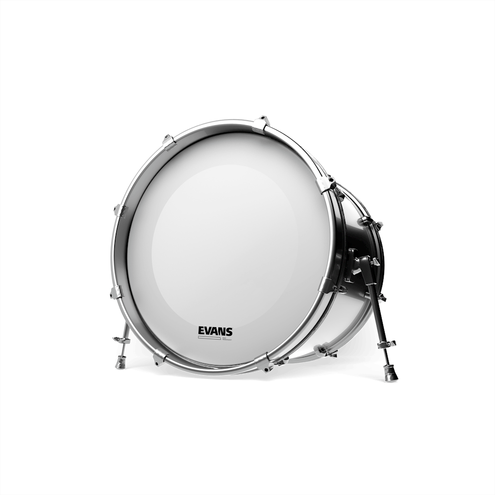 Evans EQ3 Resonant Coated White No Port 26" Bass Drum Head