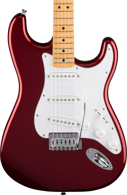 Fender Standard Stratocaster, Maple Fingerboard in White Pickguard in Candy Cola
