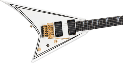 Jackson MJ Series Rhoads RR24MG in White with Black Pinstripes
