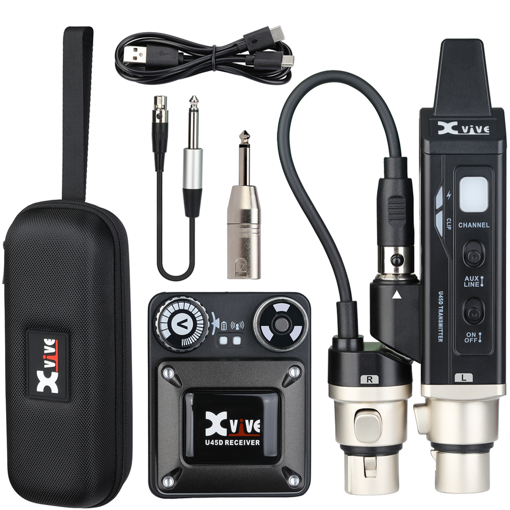 Xvive U45D 5.8GHZ Stereo Wireless In-Ear Monitor with Case