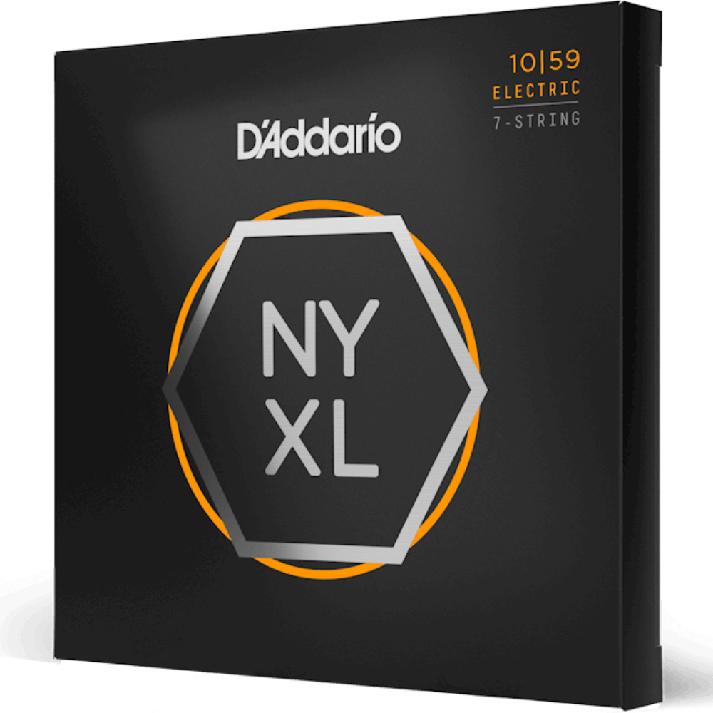D'Addario NYXL1059 Nickel Wound 7 String Electric Guitar Strings Regular Light 10-59 Gauge