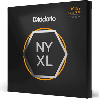 D'Addario NYXL1059 Nickel Wound 7 String Electric Guitar Strings Regular Light 10-59 Gauge
