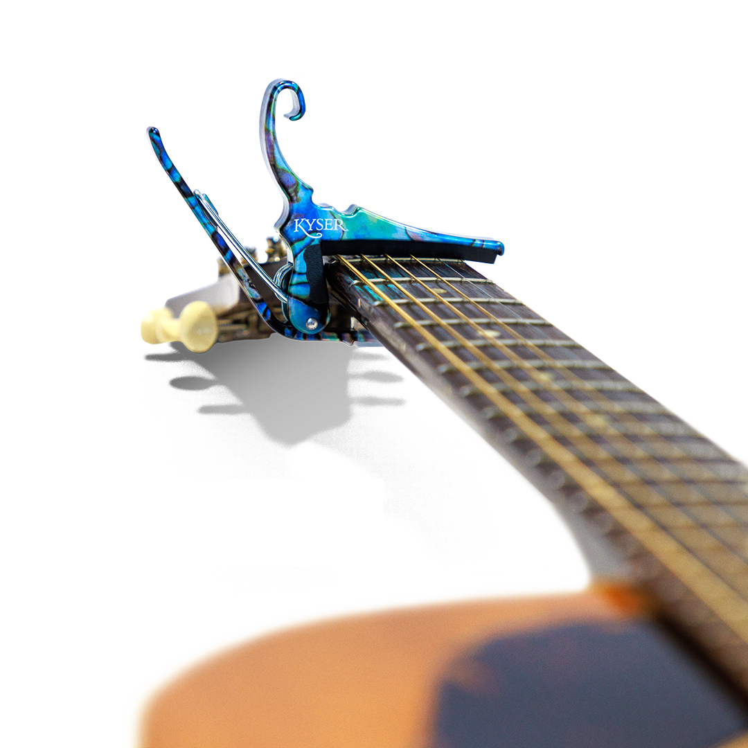 Kyser Quick Change Acoustic Guitar Capo in Abalone