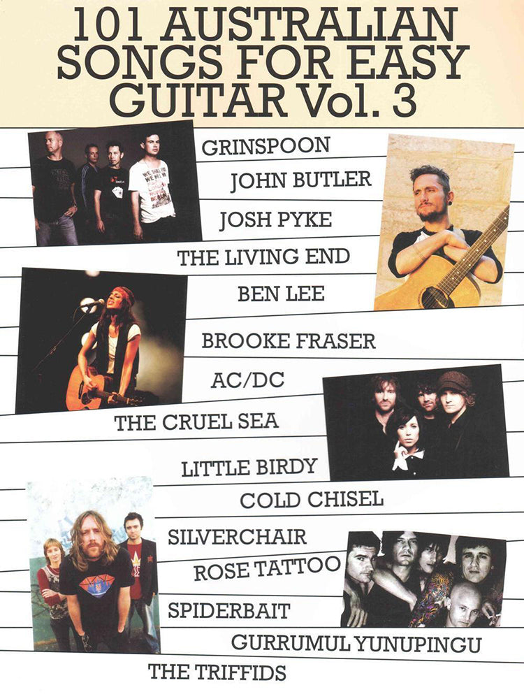 101 Australian Songs For Easy Guitar Vol 3