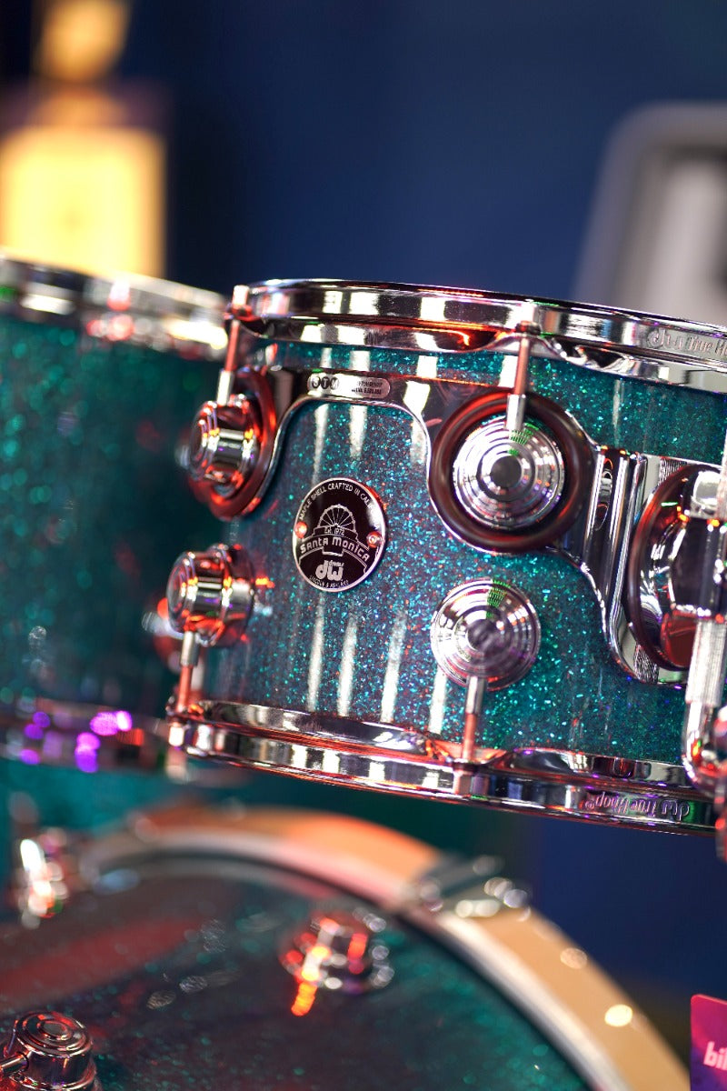 DW Collectors Series Santa Monica 4-Piece Shell Pack in Teal Glass