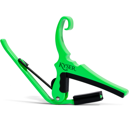 Kyser Quick Change Acoustic Guitar Capo in Neon Green