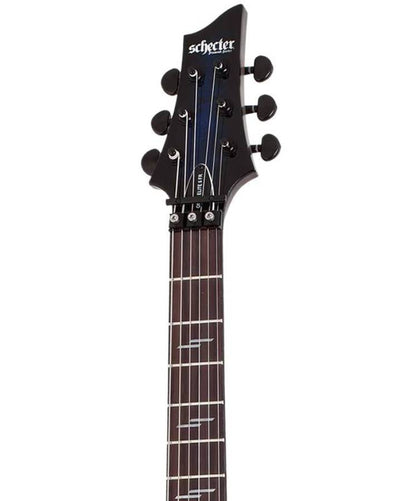 Schecter Omen Elite-6 FR Electric Guitar in See Thru Blue Burst