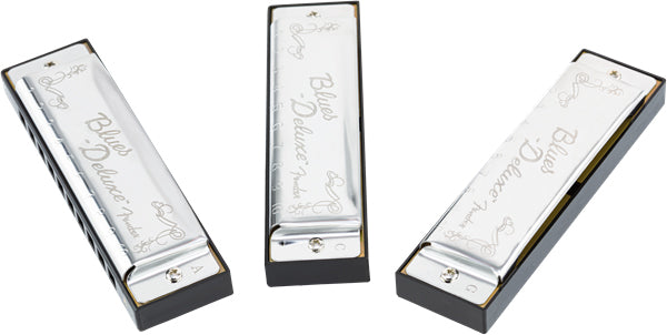 Fender Blues Deluxe Harmonica Pack of 3