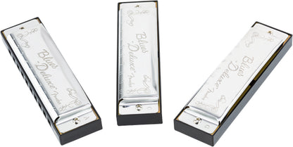 Fender Blues Deluxe Harmonica Pack of 3