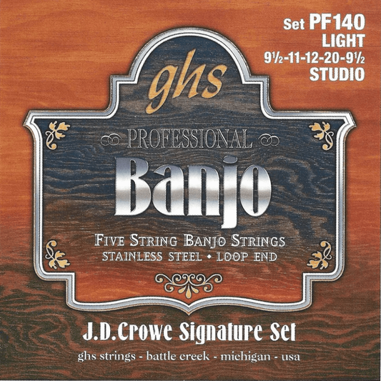 GHS PF140 JD Crowe Banjo Strings 9.5-20/9.5