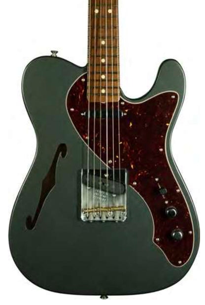 Fender Custom Shop 1950's Thinline Tele Deluxe Closet Classic, Rosewood Neck in Aged Charcoal Frost Metallic