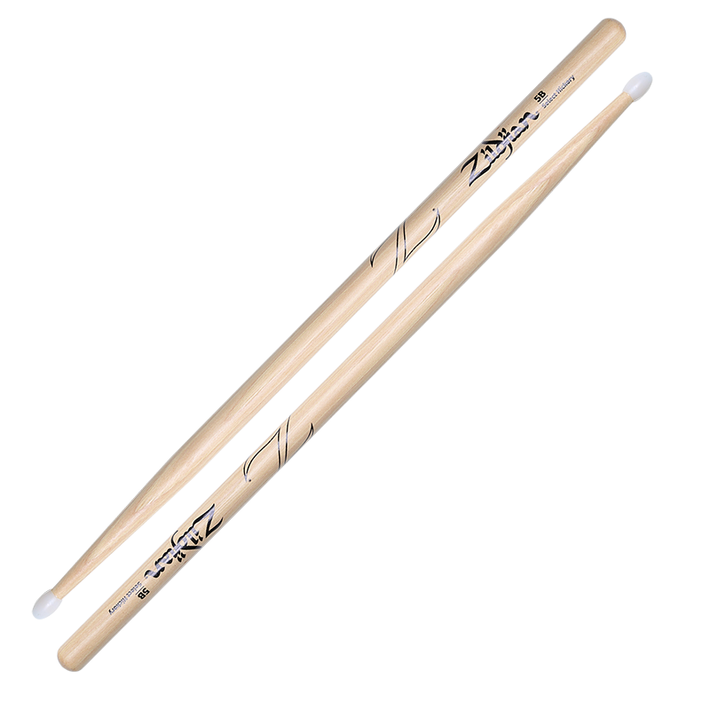 Zildjian Hickory Series 5B Nylon Tip Drumsticks