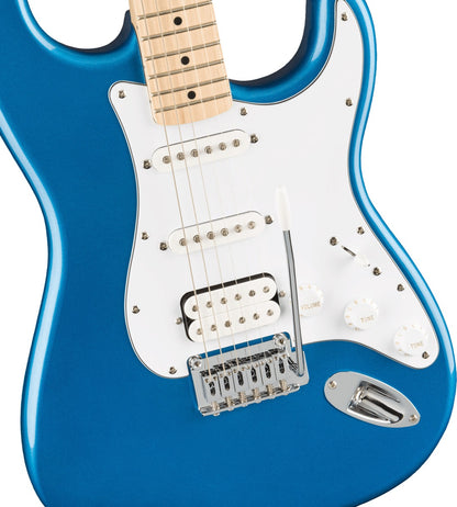 Squier Affinity Series Stratocaster HSS, Maple Fingerboard Electric guitar Pack in Lake Placid Blue