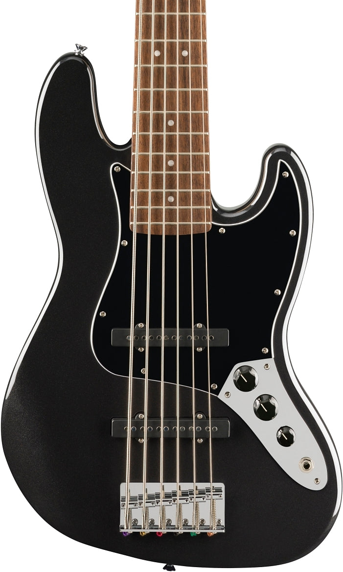 Squier Affinity Series Jazz Bass VI in Black Metallic