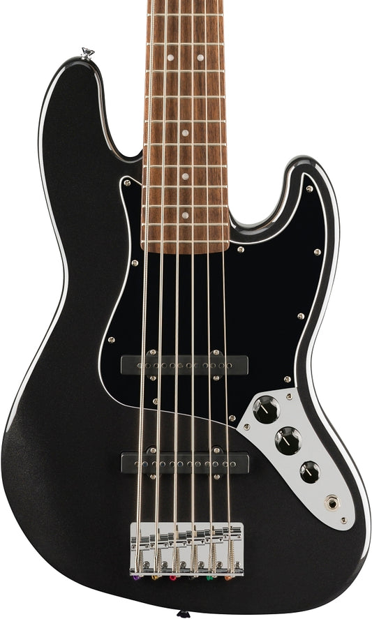 Squier Affinity Series Jazz Bass VI in Black Metallic