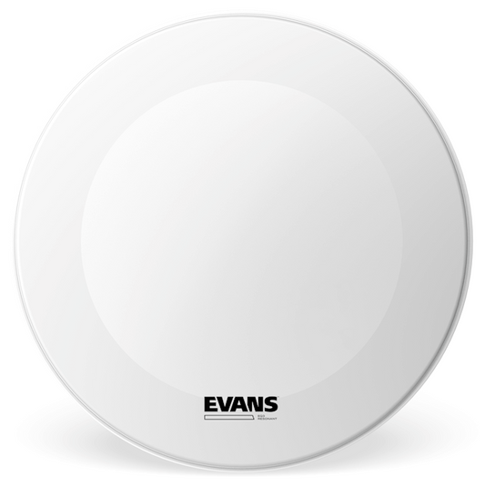 Evans EQ3 Resonant Coated No Port 18" White Bass Drum Head