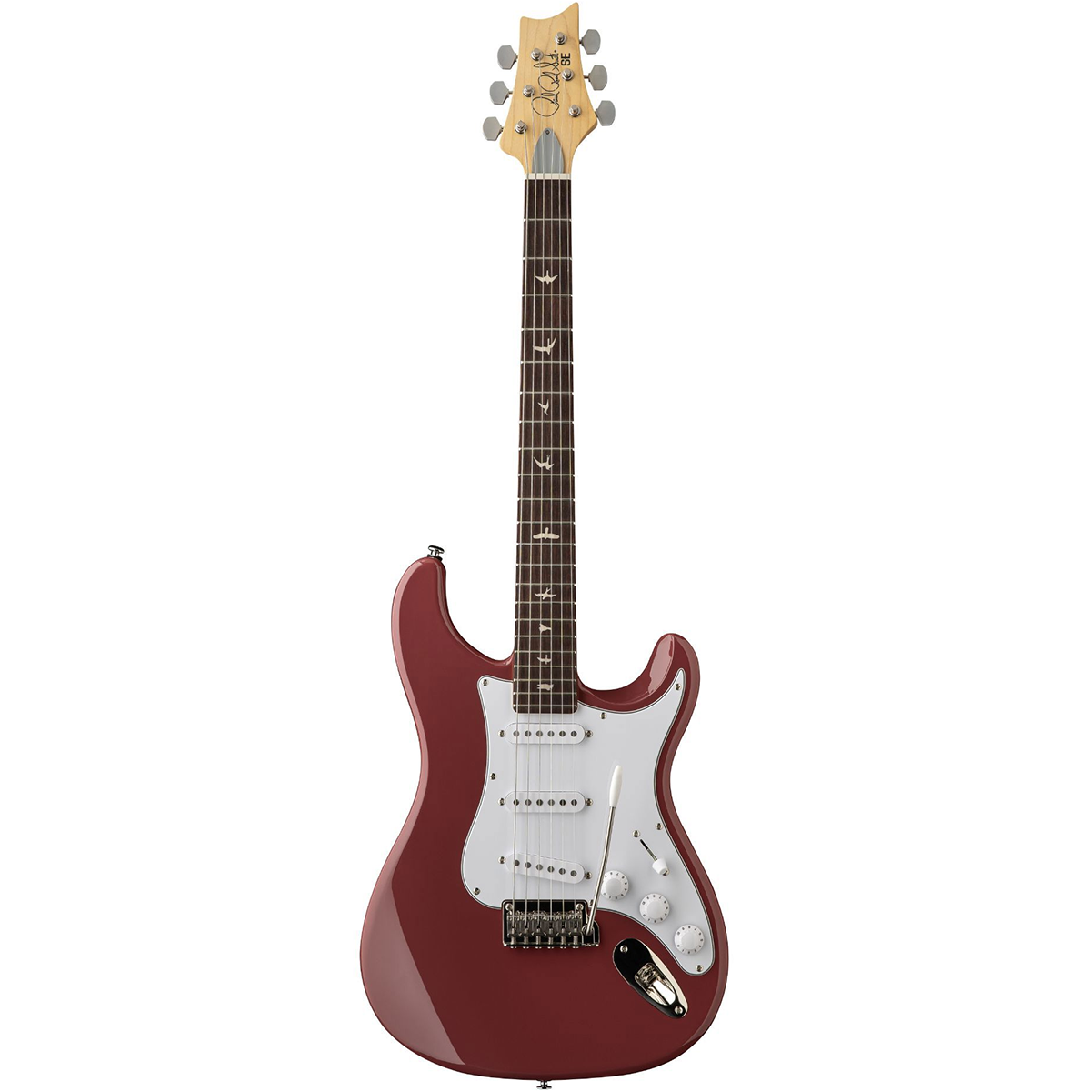 PRS SE Silver Sky Electric Guitar in Derby Red