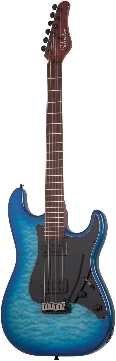 Schecter Traditional Pro Maple Electric Guitar in Trans Blue Burst