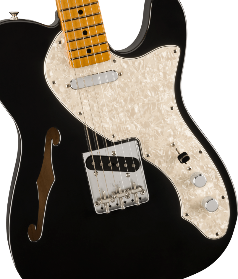 Fender Vintera II '60s Telecaster Thinline, Maple Fingerboard in Black