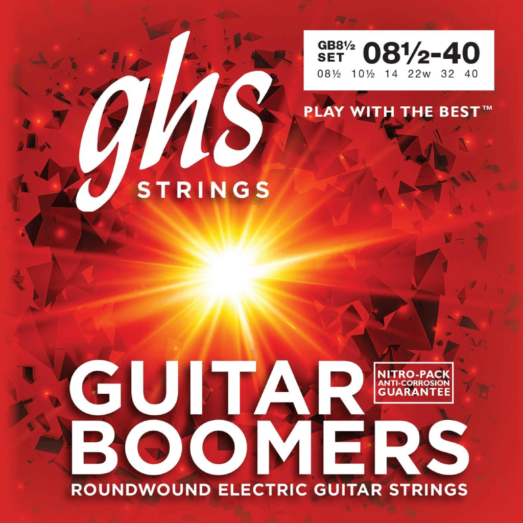 GHS GB8 1/2 Boomers Ultra Light Electric Guitar Strings 8.5-40 Gauge