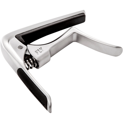 Jim Dunlop Trigger Fly Curved Capo in Satin Chrome
