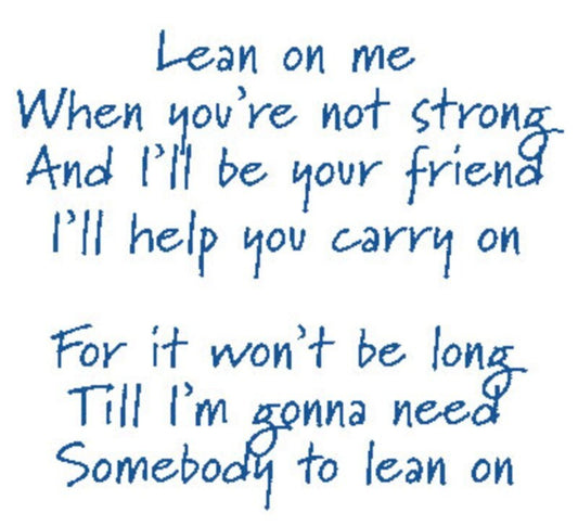 Lean On Me S/S PVG
