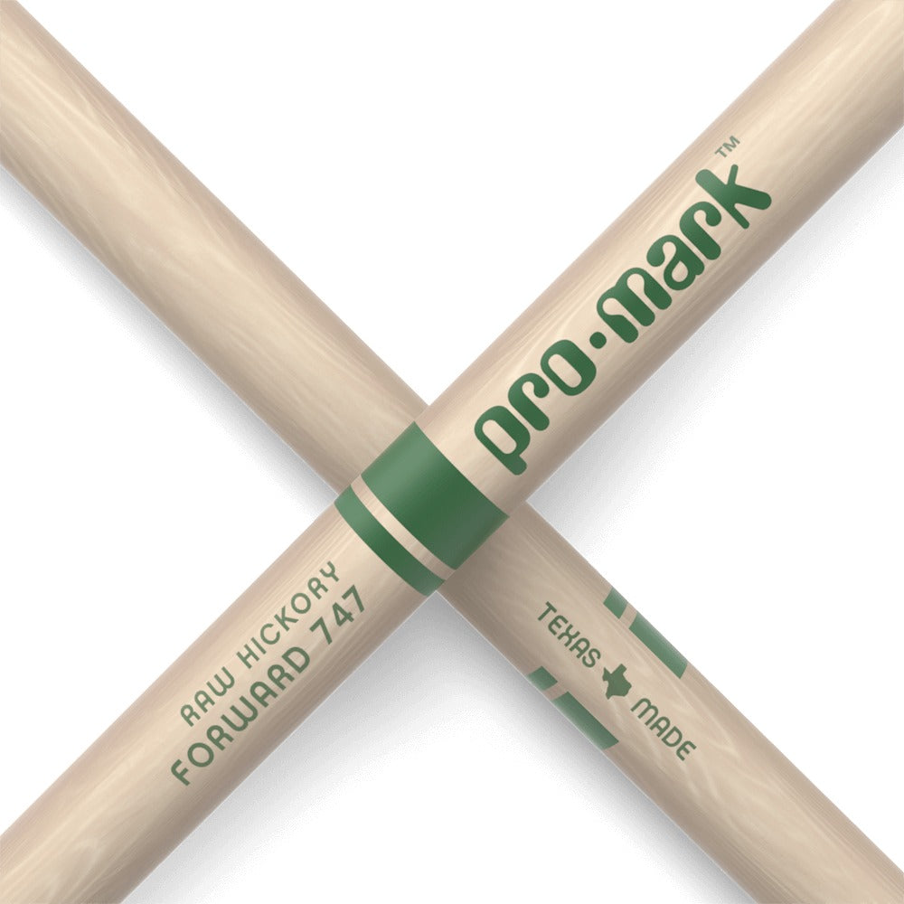 Promark Forward 747 Raw Hickory Nylon Tip DrumSticks
