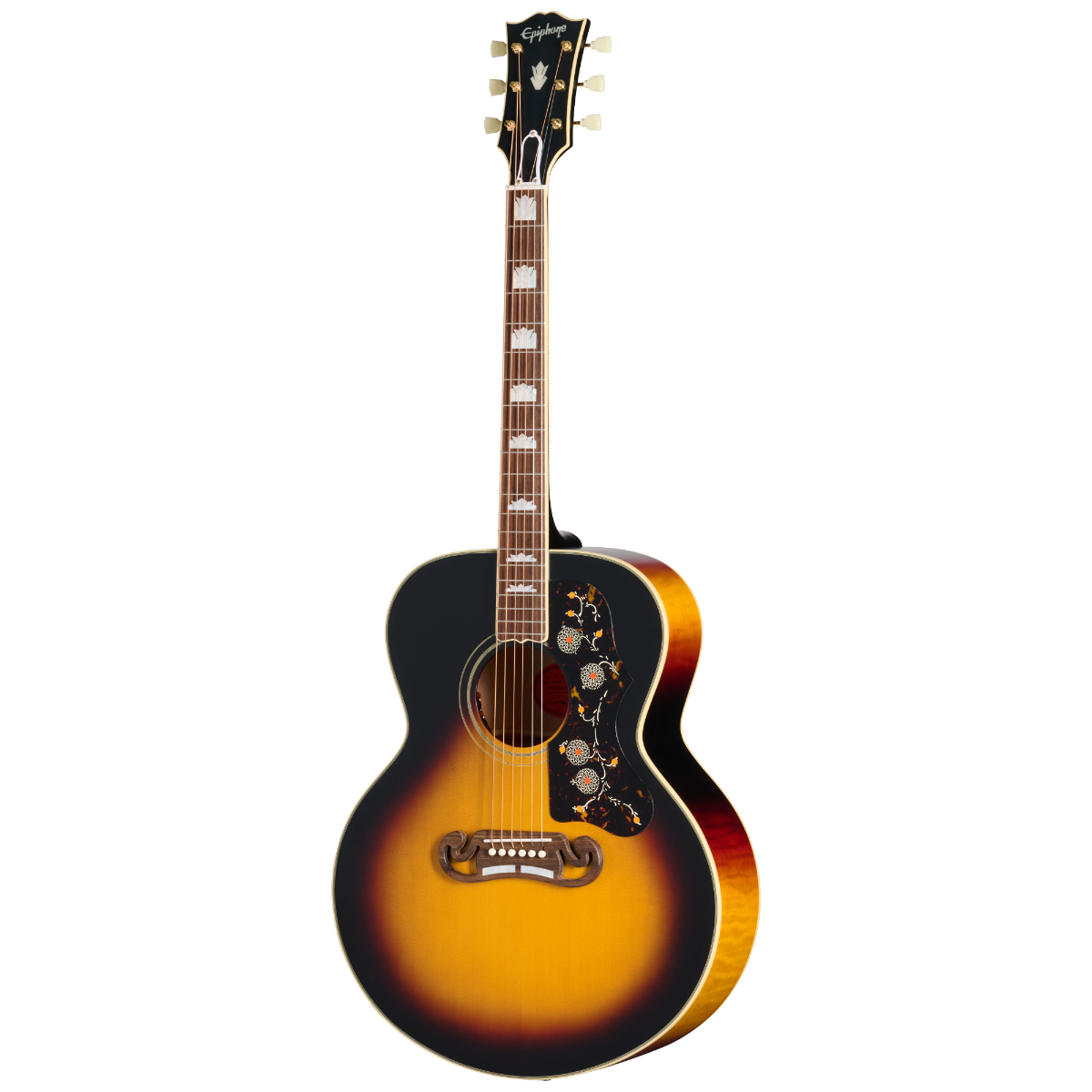 Epiphone 1957 SJ-200 Reissue Acoustic Electric Guitar in Vintage Sunburst