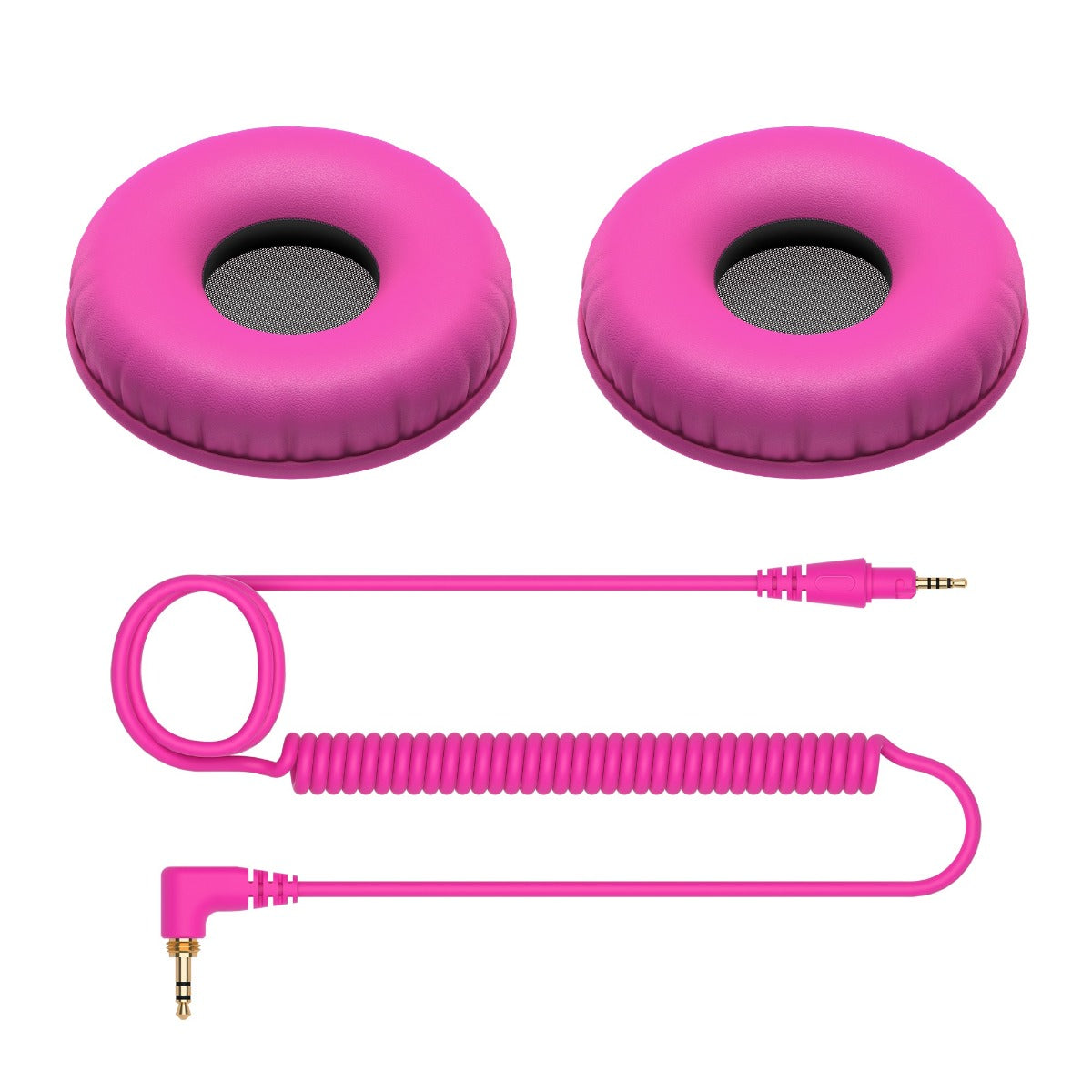 Pioneer DJ Coiled Cable And Ear Pads in Pink