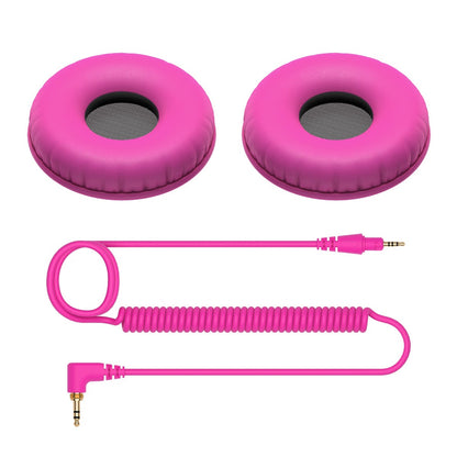 Pioneer DJ Coiled Cable And Ear Pads in Pink