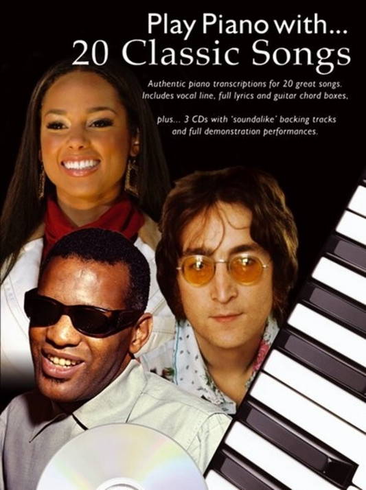 Play Piano With 20 Classic Songs PVG Book & 3 CDS