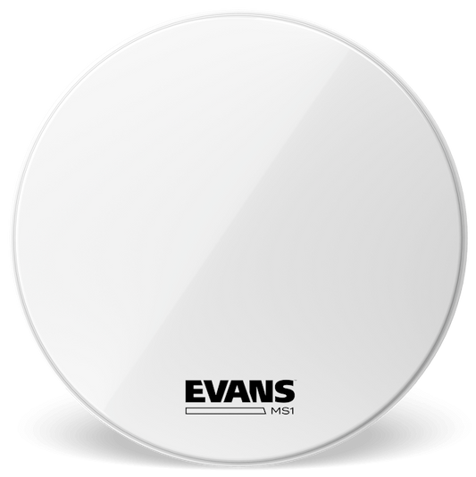 Evans MS1 White Marching 24" Bass Drum Head