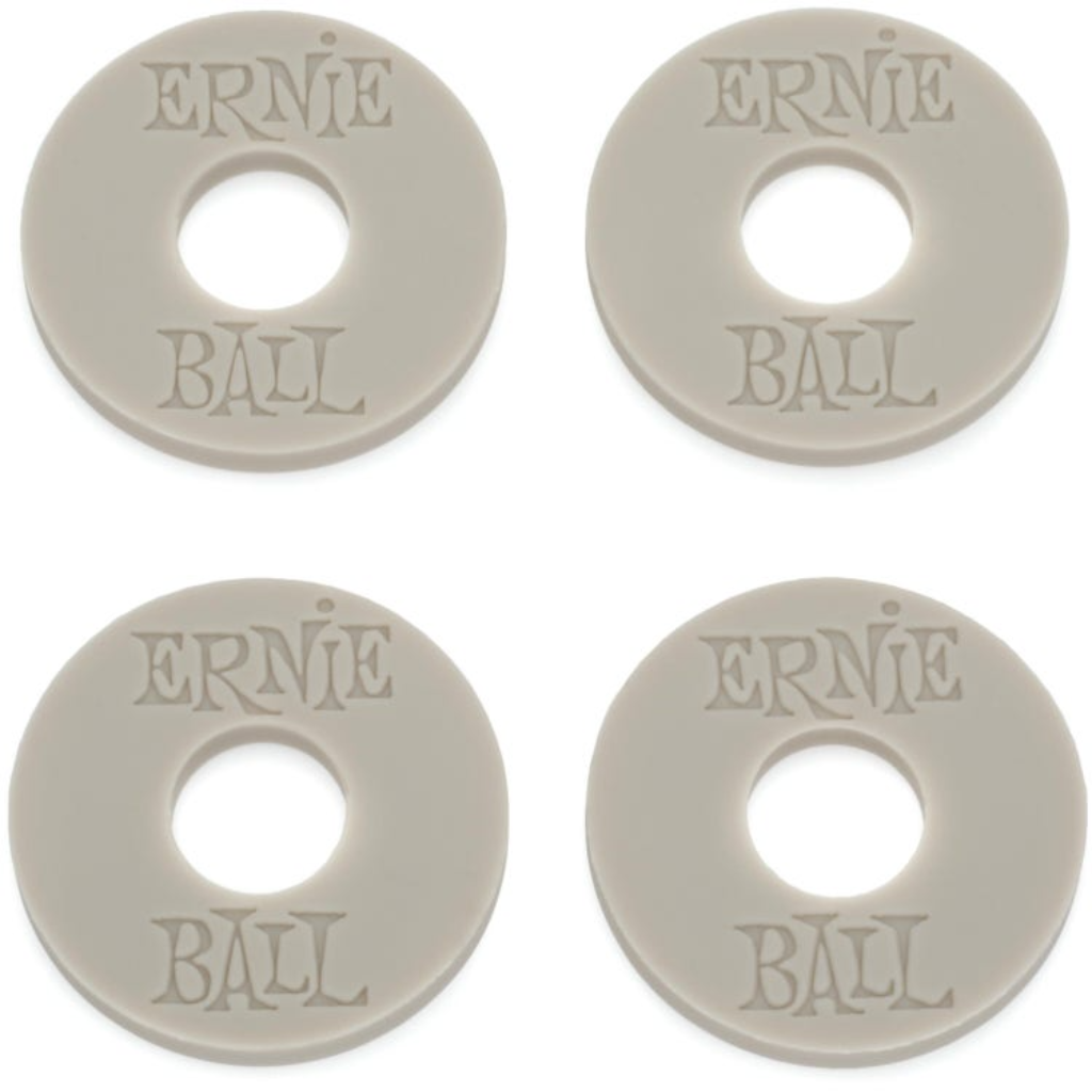Ernie Ball Strap Blocks 4pk in Gray