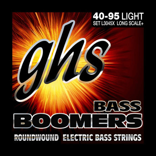 GHS L3045X Extra Long Scale Bass Boomers Strings Light 40-95 Gauge