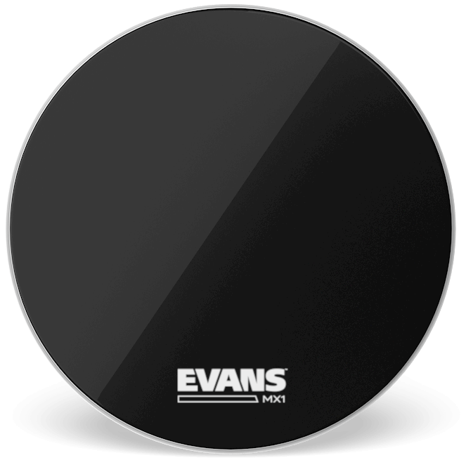 Evans MX1 Black Marching 26" Bass Drum Head