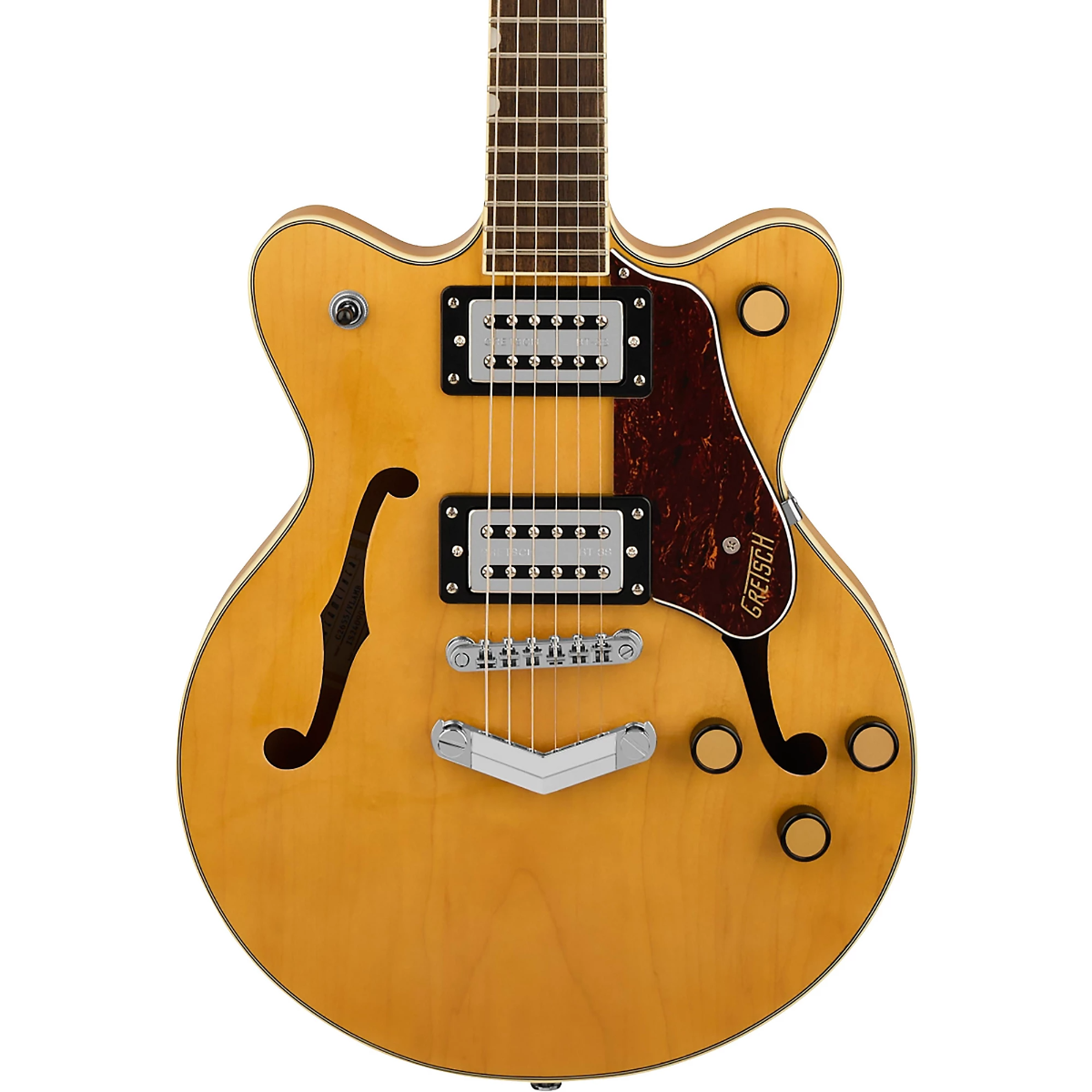 Gretsch G2655 Streamliner Center Block Jr. Double-Cut with V-Stoptail Electric Guitar in Village Amber