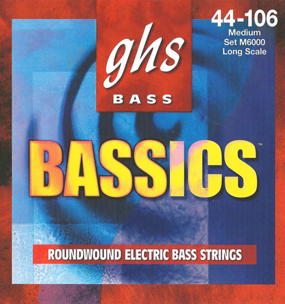 GHS M6000 Bassics Bass Guitar Strings  44-106 Gauge