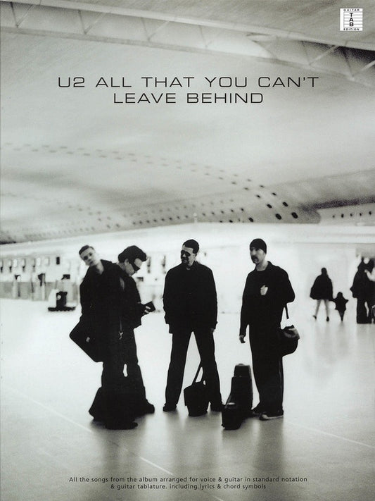 U2 All That You Can't Leave Behind Guitar Recorded Versions Tab