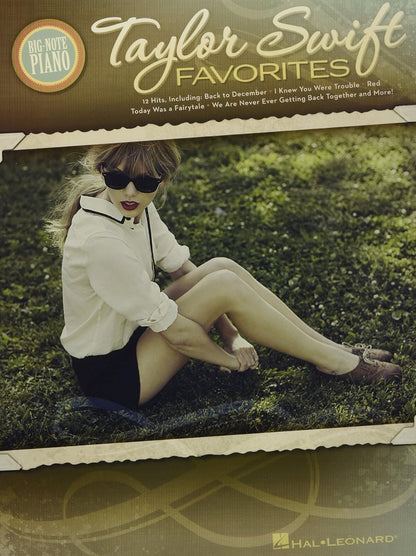 Taylor Swift Favorites Big note Piano