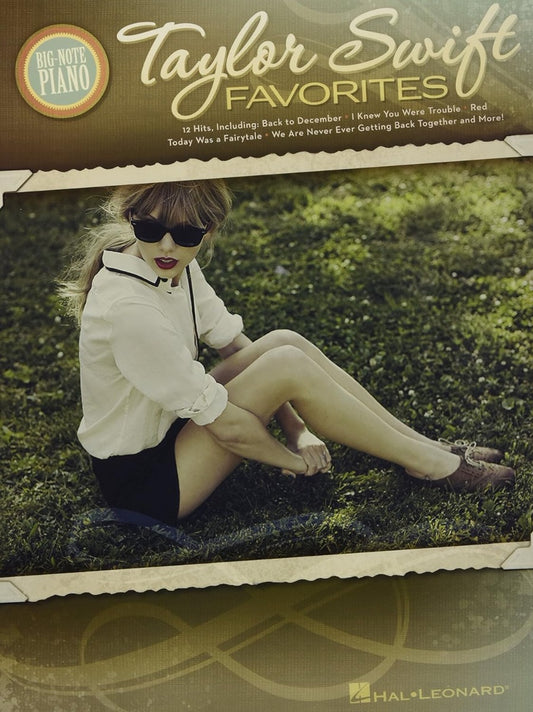 Taylor Swift Favorites Big note Piano