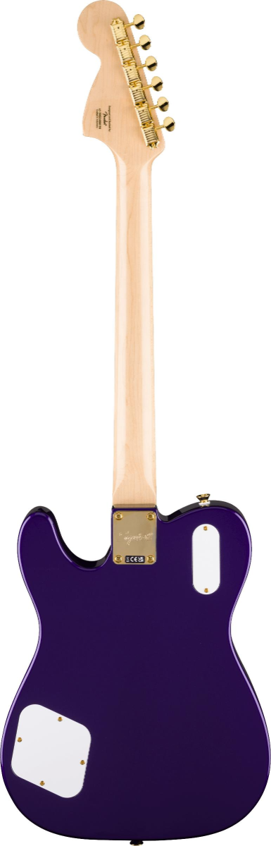 Squier FSR Paranormal Troublemaker Telecaster Deluxe, Laurel Fingerboard, Tortoiseshell Pickguard, Gold Hardware, Matching Headstock in Purple Metallic