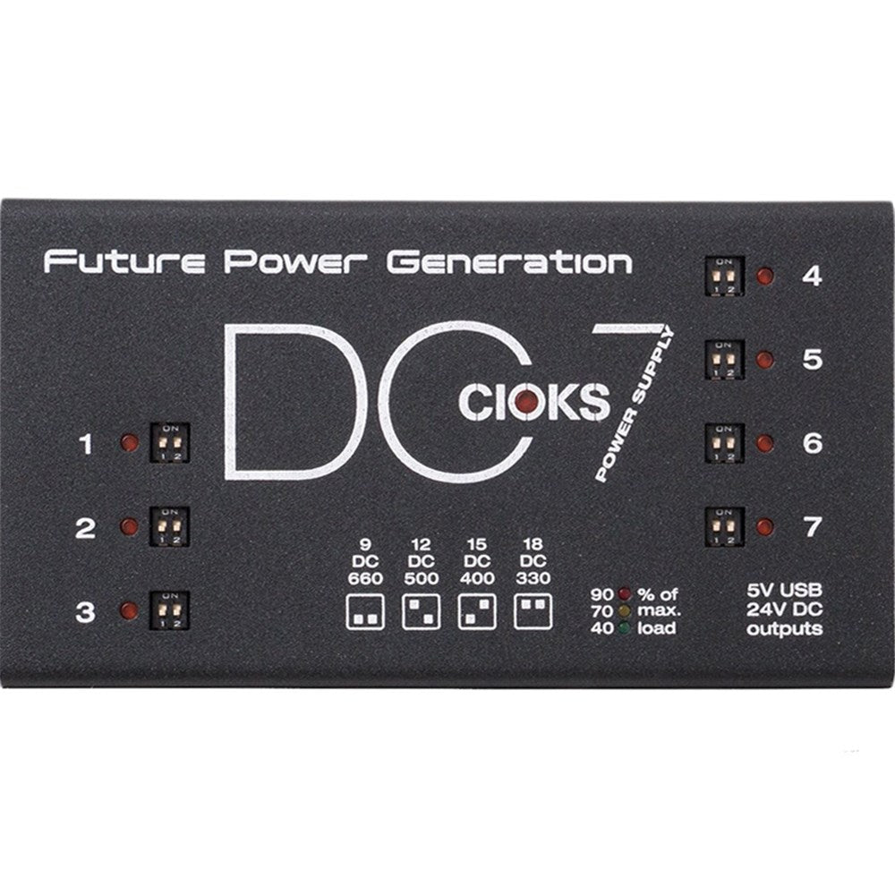 CIOKS DC7 7 Outlets in 7 isolated DC 5v USB and 24V DC Aux Out 2A max